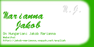 marianna jakob business card